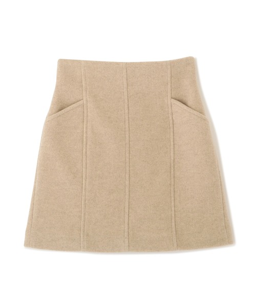 FREE'S MART（フリーズマート）の「【Sシリーズ対応】◆TRメルトンパネル切替ミニスカート（スカート・レディース・ベージュ/ピンク/グリーン/モカ・SMALL/MEDIUM）」の9枚目の写真