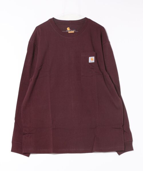Carhartt(カーハート)の「【carhartt/カーハート】CARHARTTPOCKET LSTEE(Tシャツ/カットソー・メンズ・ブラック/オリーブ/ヘザーグレー/ネイビー/ワイン・SMALL/MEDIUM/X-LARGE/LARGE)」の1枚目の写真