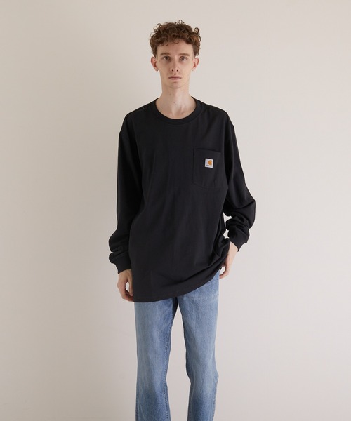 Carhartt(カーハート)の「【carhartt/カーハート】CARHARTTPOCKET LSTEE(Tシャツ/カットソー・メンズ・ブラック/オリーブ/ヘザーグレー/ネイビー/ワイン・SMALL/MEDIUM/X-LARGE/LARGE)」の19枚目の写真