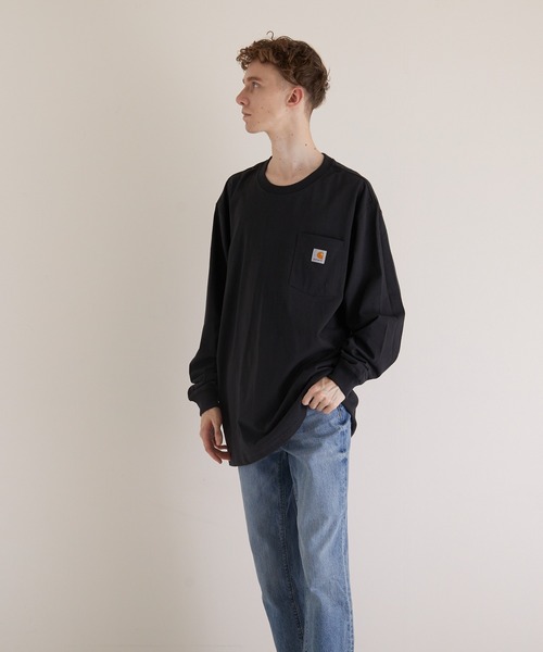 Carhartt(カーハート)の「【carhartt/カーハート】CARHARTTPOCKET LSTEE(Tシャツ/カットソー・メンズ・ブラック/オリーブ/ヘザーグレー/ネイビー/ワイン・SMALL/MEDIUM/X-LARGE/LARGE)」の18枚目の写真