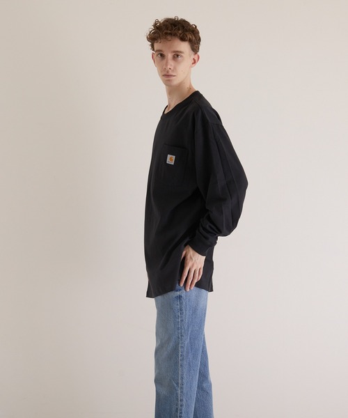 Carhartt(カーハート)の「【carhartt/カーハート】CARHARTTPOCKET LSTEE(Tシャツ/カットソー・メンズ・ブラック/オリーブ/ヘザーグレー/ネイビー/ワイン・SMALL/MEDIUM/X-LARGE/LARGE)」の17枚目の写真