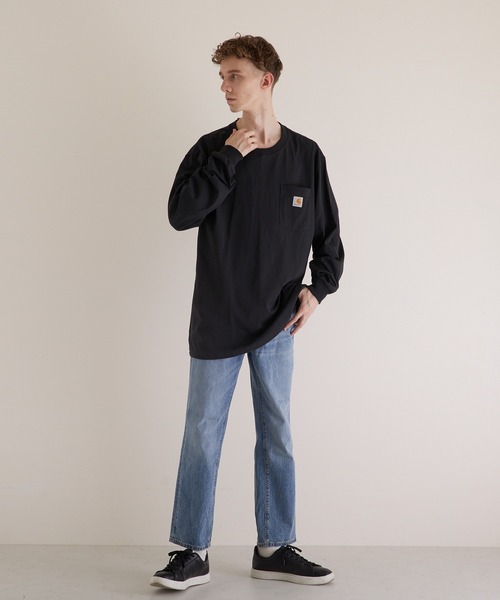 Carhartt(カーハート)の「【carhartt/カーハート】CARHARTTPOCKET LSTEE(Tシャツ/カットソー・メンズ・ブラック/オリーブ/ヘザーグレー/ネイビー/ワイン・SMALL/MEDIUM/X-LARGE/LARGE)」の13枚目の写真