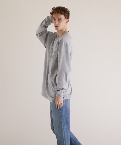 Carhartt(カーハート)の「【carhartt/カーハート】CARHARTTPOCKET LSTEE(Tシャツ/カットソー・メンズ・ブラック/オリーブ/ヘザーグレー/ネイビー/ワイン・SMALL/MEDIUM/X-LARGE/LARGE)」の11枚目の写真