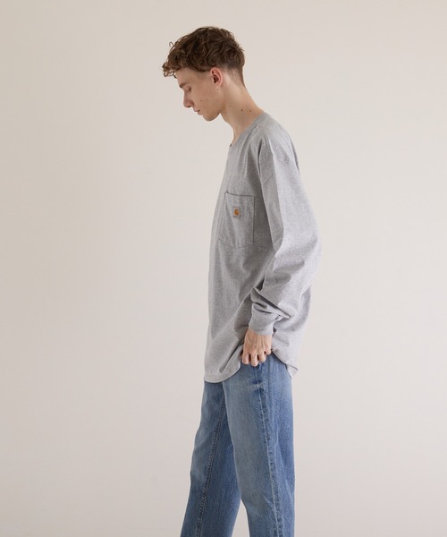 Carhartt(カーハート)の「【carhartt/カーハート】CARHARTTPOCKET LSTEE(Tシャツ/カットソー・メンズ・ブラック/オリーブ/ヘザーグレー/ネイビー/ワイン・SMALL/MEDIUM/X-LARGE/LARGE)」の10枚目の写真