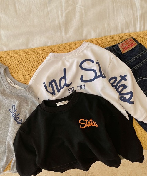 aimoha(アイモハ)の「【aimoha-KIDS-】【新作】韓国子供服 バック英字プリント入りスウェット(スウェット・キッズ・ホワイト/グレー/ブラック・100/110/120/130/140/80/90)」の11枚目の写真