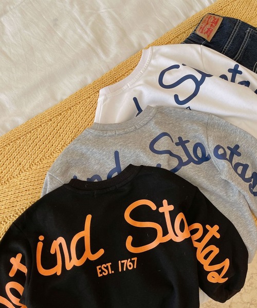 aimoha(アイモハ)の「【aimoha-KIDS-】【新作】韓国子供服 バック英字プリント入りスウェット(スウェット・キッズ・ホワイト/グレー/ブラック・100/110/120/130/140/80/90)」の7枚目の写真