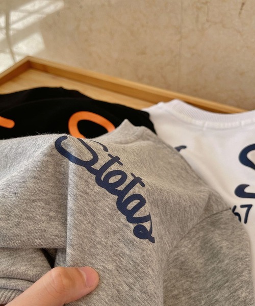 aimoha(アイモハ)の「【aimoha-KIDS-】【新作】韓国子供服 バック英字プリント入りスウェット(スウェット・キッズ・ホワイト/グレー/ブラック・100/110/120/130/140/80/90)」の15枚目の写真