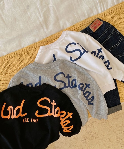 aimoha(アイモハ)の「【aimoha-KIDS-】【新作】韓国子供服 バック英字プリント入りスウェット(スウェット・キッズ・ホワイト/グレー/ブラック・100/110/120/130/140/80/90)」の19枚目の写真