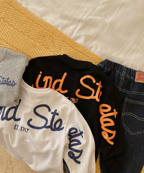 aimoha(アイモハ)の「【aimoha-KIDS-】【新作】韓国子供服 バック英字プリント入りスウェット(スウェット・キッズ・ホワイト/グレー/ブラック・100/110/120/130/140/80/90)」の16枚目の写真