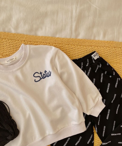 aimoha(アイモハ)の「【aimoha-KIDS-】【新作】韓国子供服 バック英字プリント入りスウェット(スウェット・キッズ・ホワイト/グレー/ブラック・100/110/120/130/140/80/90)」の14枚目の写真