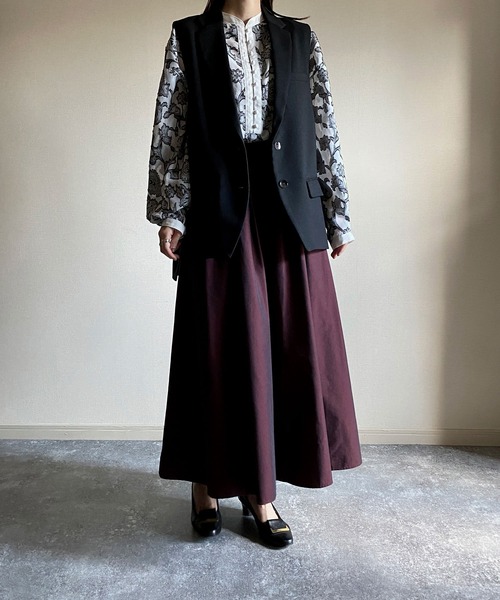 NICOLE CLUB（ニコル　クラブ）の「【NICOLE CLUB】マニッシュトラッドのベスト（ベスト・レディース・ブラック/ブラウン・MEDIUM）」の19枚目の写真