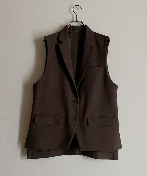 NICOLE CLUB（ニコル　クラブ）の「【NICOLE CLUB】マニッシュトラッドのベスト（ベスト・レディース・ブラック/ブラウン・MEDIUM）」の9枚目の写真