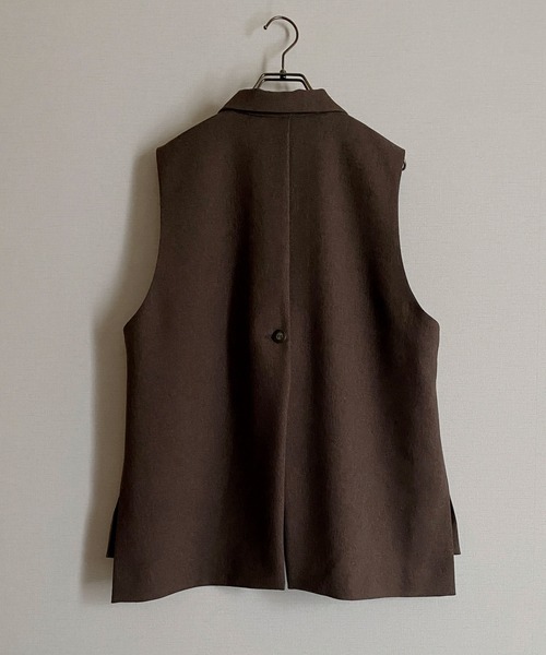 NICOLE CLUB（ニコル　クラブ）の「【NICOLE CLUB】マニッシュトラッドのベスト（ベスト・レディース・ブラック/ブラウン・MEDIUM）」の12枚目の写真