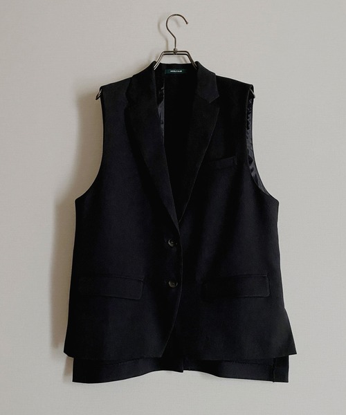 NICOLE CLUB（ニコル　クラブ）の「【NICOLE CLUB】マニッシュトラッドのベスト（ベスト・レディース・ブラック/ブラウン・MEDIUM）」の15枚目の写真