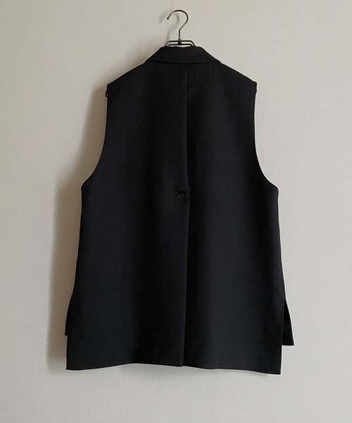NICOLE CLUB（ニコル　クラブ）の「【NICOLE CLUB】マニッシュトラッドのベスト（ベスト・レディース・ブラック/ブラウン・MEDIUM）」の17枚目の写真