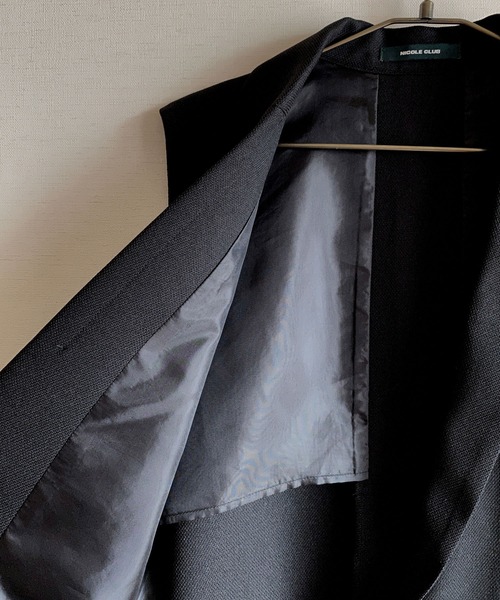 NICOLE CLUB（ニコル　クラブ）の「【NICOLE CLUB】マニッシュトラッドのベスト（ベスト・レディース・ブラック/ブラウン・MEDIUM）」の20枚目の写真
