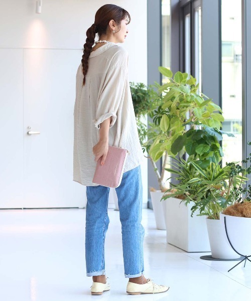 フェリシモMama(フェリシモママ)の「Moredde ジャバラポケットで仕分け上手 軽くてスリムな母子手帳ケース(母子手帳ケース・レディース・ベージュ/ピンク/ブルーグレー・ONE SIZE)」の5枚目の写真