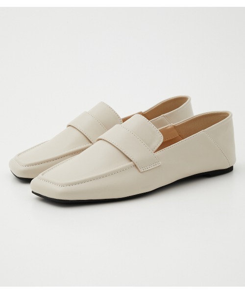 crie conforto（クリーコンフォルト）の「２ｗａｙプレーンローファー（ローファー・レディース・アイボリー/ブラウン/ブラック・SMALL/LARGE/MEDIUM）」の5枚目の写真