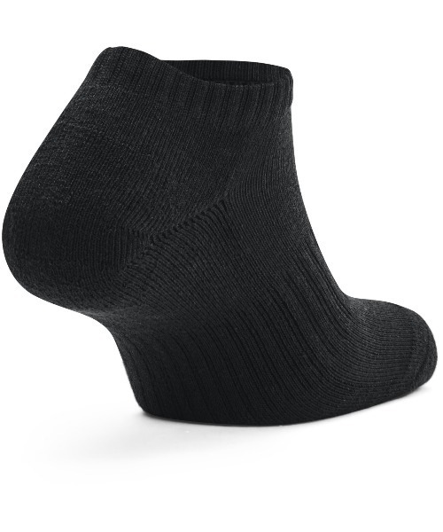 UNDER ARMOUR（アンダーアーマー）の「UAコア ノーショー ソックス （3足セット）（トレーニング/メンズ/レディース）（ソックス/靴下・レディース・ブラック/ホワイト・M/L）」の4枚目の写真