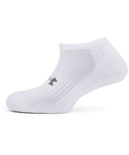 UNDER ARMOUR（アンダーアーマー）の「UAコア ノーショー ソックス （3足セット）（トレーニング/メンズ/レディース）（ソックス/靴下・レディース・ブラック/ホワイト・M/L）」の5枚目の写真