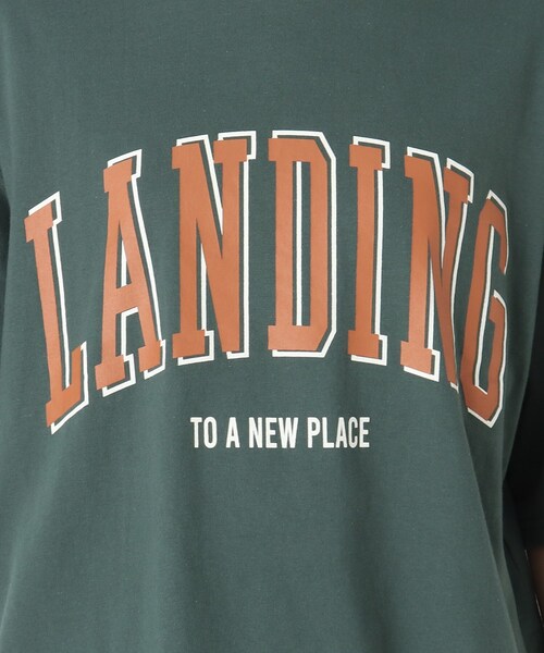 Cutie Blonde（キューティーブロンド）の「◆【S-L】ルーズBIGロゴプルオーバー（Tシャツ/カットソー・レディース・ピンク系/ブラック/ライトベージュ/ダークグリーン・02/03/01）」の15枚目の写真