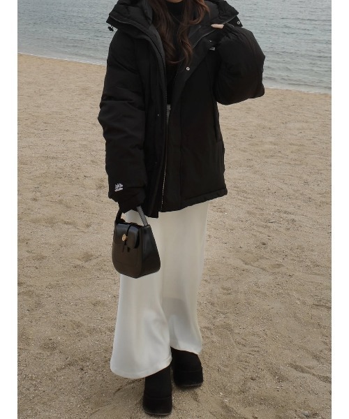 セール】《JaVaジャバコラボ》 極暖、異素材 パネル フェイク ダウン