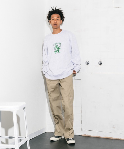 STUSSY（ステューシー）の「STUSSY/ステューシー REGAL APP.CREW クルー スウェット（スウェット・メンズ・アッシュグレー/ブラック・M/XL/2XL/L）」の2枚目の写真
