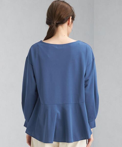 green label relaxing(グリーンレーベルリラクシング)の「バックフレア ロングスリーブ プルオーバー カットソー(Tシャツ/カットソー・レディース・ブラック/オリーブ/コバルトブルー・FREE)」の10枚目の写真