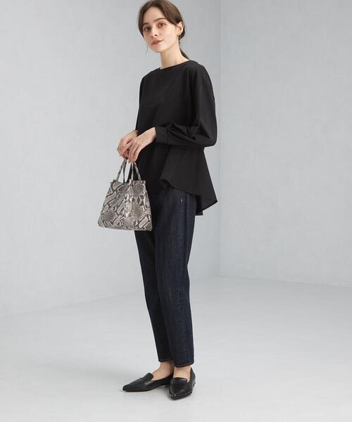 green label relaxing(グリーンレーベルリラクシング)の「バックフレア ロングスリーブ プルオーバー カットソー(Tシャツ/カットソー・レディース・ブラック/オリーブ/コバルトブルー・FREE)」の8枚目の写真