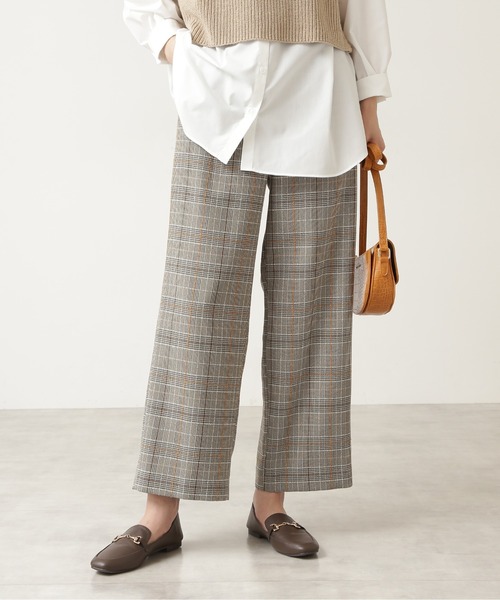 NATURAL BEAUTY BASIC(ナチュラルビューティーベーシック)の「チェックストレートワイドパンツ/0171230900(その他パンツ・レディース・ベージュ系その他/ブラウン系その他・MEDIUM/X-SMALL/SMALL)」の17枚目の写真