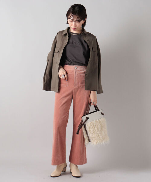 NOLLEY’S（ノーリーズ）の「ボートネックプリントロンT（Tシャツ/カットソー・レディース・パープル/オフホワイト/チャコールグレー・38）」の10枚目の写真