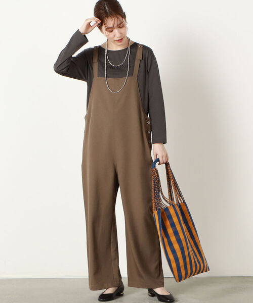 NOLLEY’S（ノーリーズ）の「ボートネックプリントロンT（Tシャツ/カットソー・レディース・パープル/オフホワイト/チャコールグレー・38）」の12枚目の写真