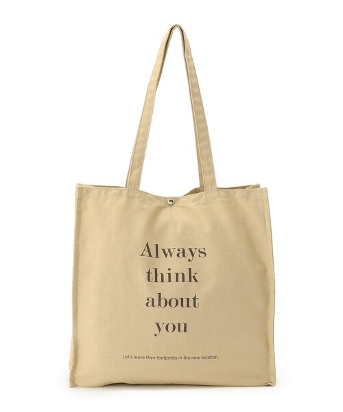 DRESKIP（ドレスキップ）の「◆スクエアキャンバストート（トートバッグ・レディース・グリーン/ブラック/ベージュ/レッド系1/チャコールグレー/アイボリー・00）」の4枚目の写真