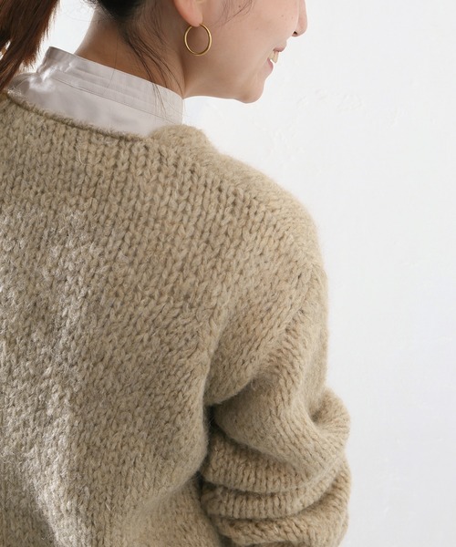 JOURNAL STANDARD（ジャーナルスタンダード）の「【TRICOT JEAN MARC/トリコット ジーン マルク】 ボタンツキカーデ◆（カーディガン/ボレロ・レディース・ベージュ/グレー/カーキ・FREE）」の10枚目の写真