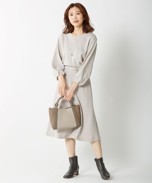 J.PRESS（ジェイプレス）の「【洗える】ウールスムースジャージー スカート（スカート・レディース・ベージュ系/ダルブルー系/ワイン系/ネイビー系/グレー系・13/11/9/7）」の12枚目の写真