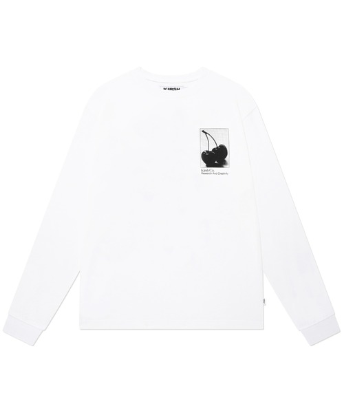 KIRSH(キルシー)の「A'GEM/9 × .kom『KIRSH/キルシー』CHERRY TREE LONG SLEEVE T-SHIRT/ツリーチェリーデザインロングスリーブTシャツ(Tシャツ/カットソー・レディース・ホワイト/チャコールグレー・FREE)」の14枚目の写真