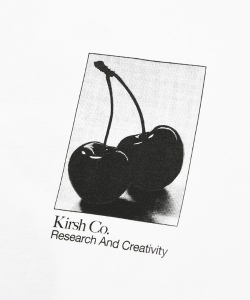 KIRSH(キルシー)の「A'GEM/9 × .kom『KIRSH/キルシー』CHERRY TREE LONG SLEEVE T-SHIRT/ツリーチェリーデザインロングスリーブTシャツ(Tシャツ/カットソー・レディース・ホワイト/チャコールグレー・FREE)」の6枚目の写真
