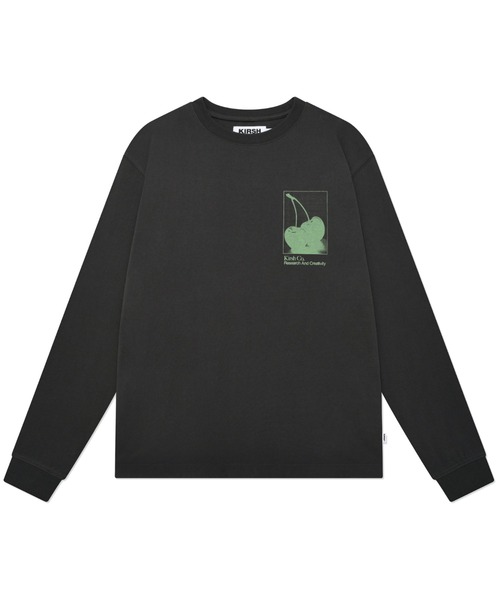 KIRSH(キルシー)の「A'GEM/9 × .kom『KIRSH/キルシー』CHERRY TREE LONG SLEEVE T-SHIRT/ツリーチェリーデザインロングスリーブTシャツ(Tシャツ/カットソー・レディース・ホワイト/チャコールグレー・FREE)」の9枚目の写真