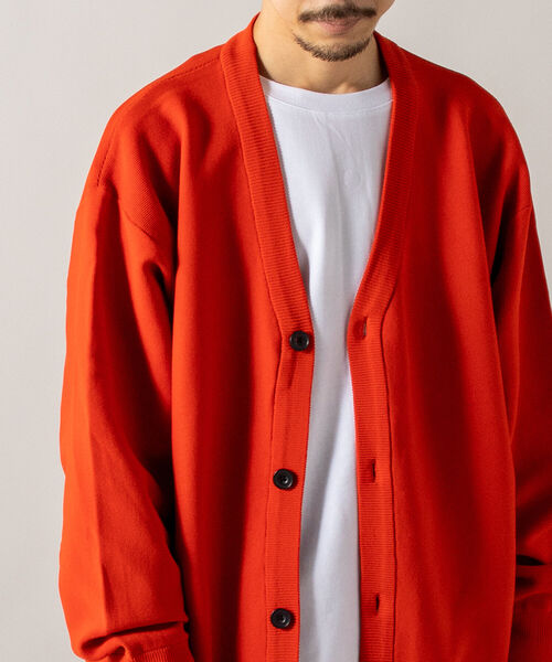 GLOSTER(グロスター)の「【GLOSTER/グロスター】《カーディガン+カットソーの2点SET》テックレイヤードカーディガン(カーディガン/ボレロ・メンズ・キナリ/ネイビー/パープル/オレンジ・MEDIUM/LARGE)」の5枚目の写真