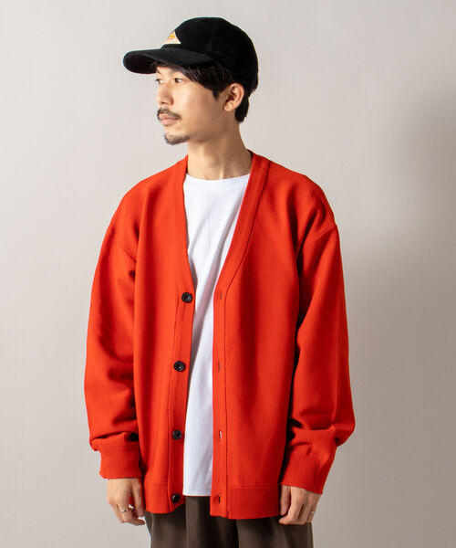 GLOSTER(グロスター)の「【GLOSTER/グロスター】《カーディガン+カットソーの2点SET》テックレイヤードカーディガン(カーディガン/ボレロ・メンズ・キナリ/ネイビー/パープル/オレンジ・MEDIUM/LARGE)」の8枚目の写真