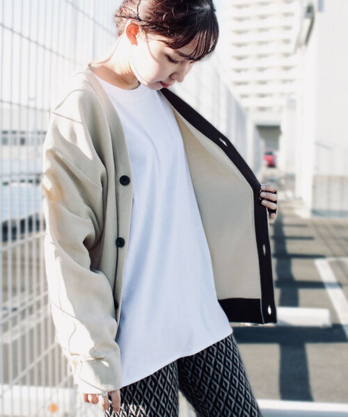 GLOSTER(グロスター)の「【GLOSTER/グロスター】《カーディガン+カットソーの2点SET》テックレイヤードカーディガン(カーディガン/ボレロ・メンズ・キナリ/ネイビー/パープル/オレンジ・MEDIUM/LARGE)」の13枚目の写真