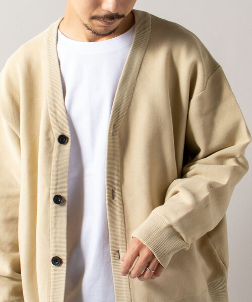 GLOSTER(グロスター)の「【GLOSTER/グロスター】《カーディガン+カットソーの2点SET》テックレイヤードカーディガン(カーディガン/ボレロ・メンズ・キナリ/ネイビー/パープル/オレンジ・MEDIUM/LARGE)」の17枚目の写真