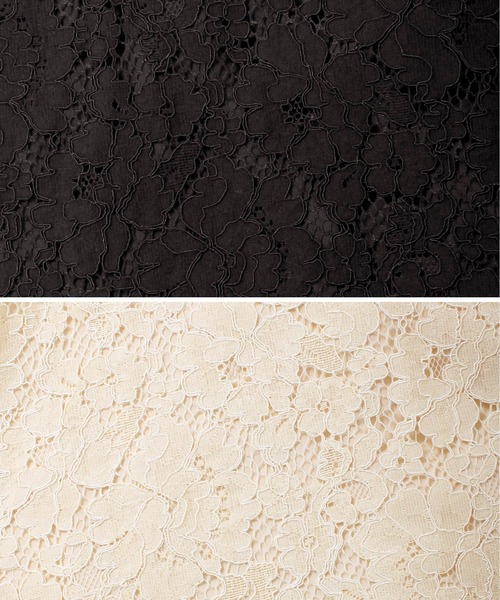 Grandeir（グランディール）の「ウエストリボン レース フレアスカート（スカート・レディース・ブラック/アイボリー・M）」の12枚目の写真