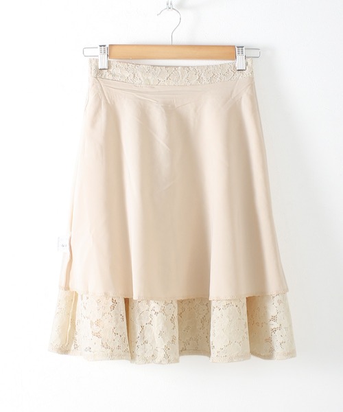 Grandeir（グランディール）の「ウエストリボン レース フレアスカート（スカート・レディース・ブラック/アイボリー・M）」の17枚目の写真