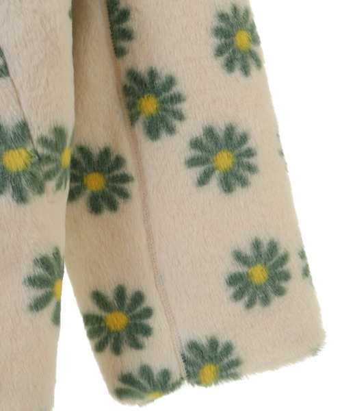 Candy Stripper(キャンディストリッパー)の「FLORAL FUR FLIGHT ジャケット(その他アウター・レディース・アイボリー/ブラック・2)」の10枚目の写真