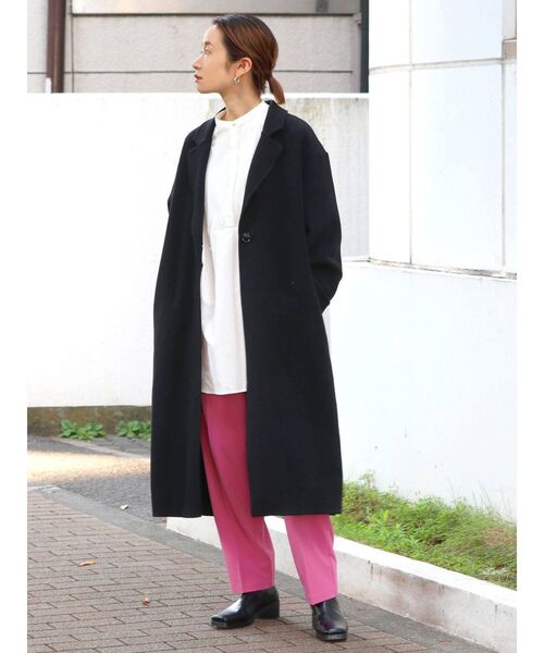 Ungrid(アングリッド)の「【WEB限定】ハイウエストタックテーパードパンツ(カラーパンツ)(スラックス・レディース・ブラック/ベージュ/パープル/レッド/ピンク/グリーン系その他・FREE)」の20枚目の写真