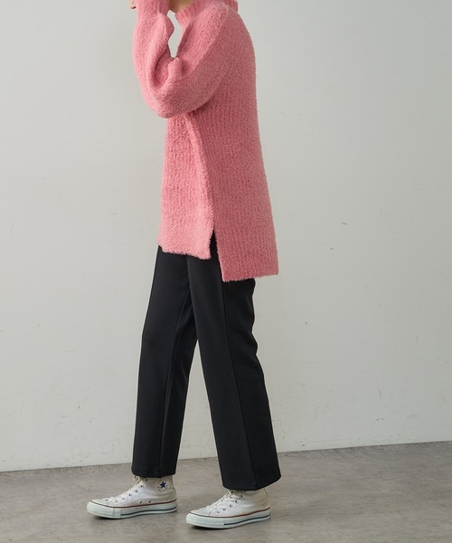 natural couture(ナチュラルクチュール)の「ハイウエストモクロディフレアパンツ(その他パンツ・レディース・チェック/ブラック/ライトベージュ/ブラウン・FREE)」の5枚目の写真