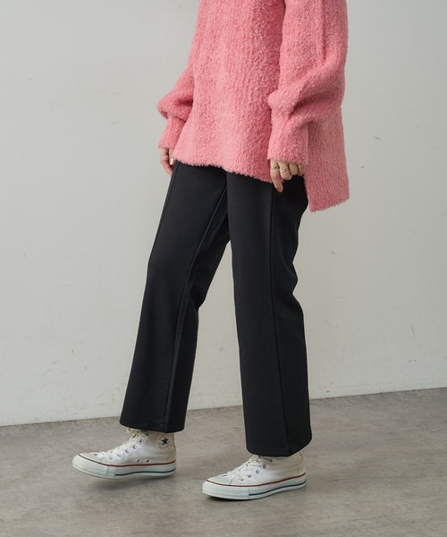 natural couture(ナチュラルクチュール)の「ハイウエストモクロディフレアパンツ(その他パンツ・レディース・チェック/ブラック/ライトベージュ/ブラウン・FREE)」の7枚目の写真