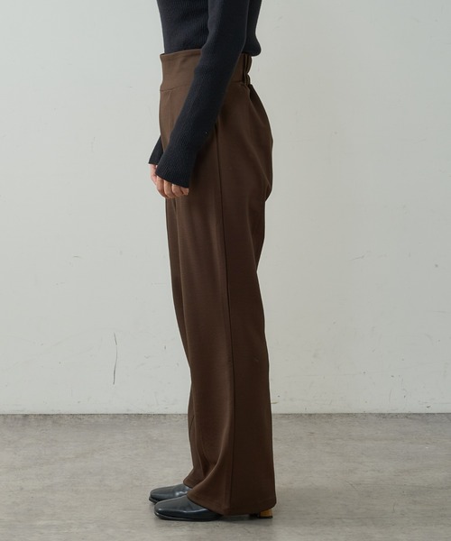 natural couture(ナチュラルクチュール)の「ハイウエストモクロディフレアパンツ(その他パンツ・レディース・チェック/ブラック/ライトベージュ/ブラウン・FREE)」の21枚目の写真
