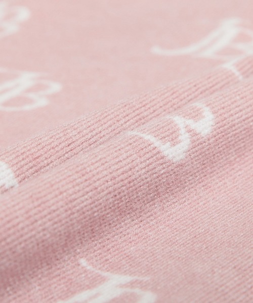 Julia Boutique（ジュリアブティック）の「JBロゴ柄長袖ニットトップス/21554（ニット/セーター・レディース・ブラック/ホワイト/ピンク・ONE）」の9枚目の写真